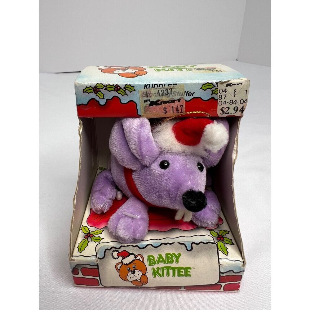 VINTAGE 1987 KUDDLEE MOUSE STOCKING STUFFER TARA TOY NWT!!